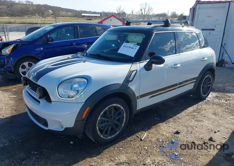 2014 Mini Countryman Cooper S z USA, uszkodzony, nr VIN WMWZC3C59EWP28747